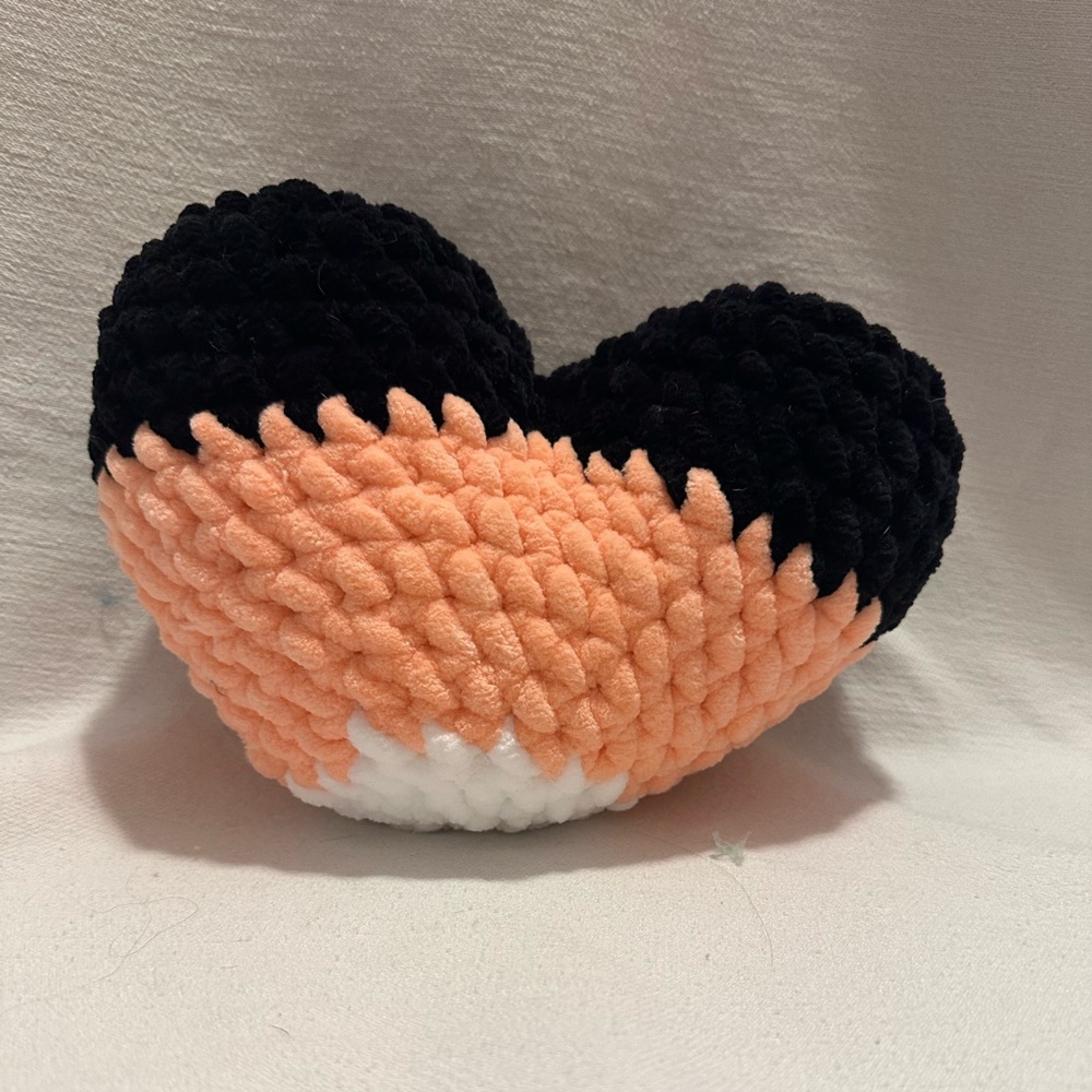 Hand crocheted heart pillow/plush